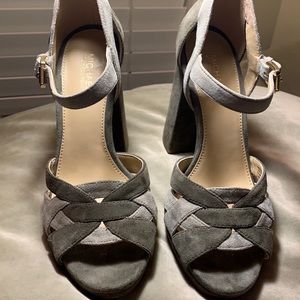 Michael Kors- Suede block heel Sandal